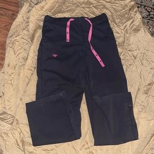 Womens scrub pants , medium, dark blue